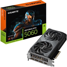 Gigabyte GeForce RTX 5060 Windforce OC 8G GDDR7 8GB 128 Bit DLSS 4 GV-N5060WF2OC-8GD NVIDIA Ekran Kartı