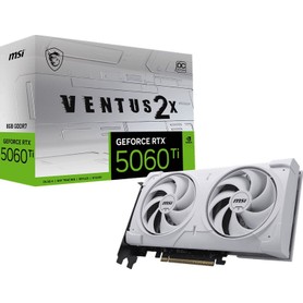 MSI VGA GeForce RTX 5060 Ti 8G Ventus 2x OC White Plus RTX 5060 Ti 8GB GDDR7 128B DX12 PCIe 5.0 X16