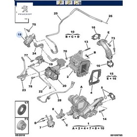 Peugeot Egr Elektrovana 3008 I-II-308 II-5008 I-II-508 I-Ii-Boxer Iii-Expert Iv-C4 Ii-C4 Picasso 2.0 DW10