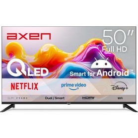 Axen Ax50Qfprl-A14S 50" 126 Ekran Uydu Alıcılı Full Hd Android Smart Qled