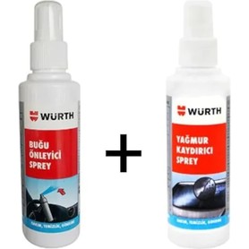 Würth Yağmur Su Kaydırıcı Itici Beyaz Renkli Sprey Set 150 ml Buğu Önleyici