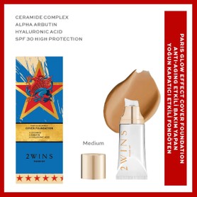 2Wins Paris Glow Effect Cover Krem Fondöten SPF 30 Işıltılı Görünüm Yüksek Kapatıcılık Özelliği