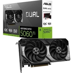 Asus Dual-RTX5060TI-O16G NVIDIA GeForce RTX 5060 Ti-16G 16GB GDDR7 128bit OC HDMI 3x DP DLSS4 Ekran Kartı