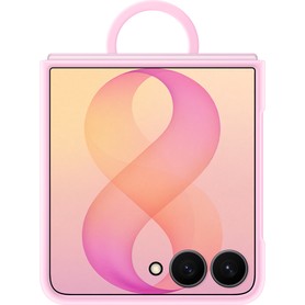 Samsung Galaxy Z Flip8 Silikon Yüzüklü Magnet Kılıf - Pembe