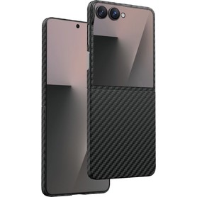 Keephone Samsung Galaxy Z Flip 8 Uyumlu Kevlar Kılıf Diago Magsafe 0 5 Süper Ince Aramid Karbon Fiber