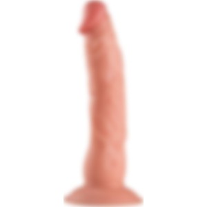 23 cm Güçlü Vantuzlu Yumuşak Et Dokusunda Realistik Yapay Dildo Cilt Dostu Malzeme