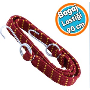Nzb Oto Araç Araba Bagaj Lastiği Geniş Kancalı Bisiklet Sabitleme Yük Taşıma Lastik 20 mm x 90 cm