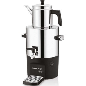 Korkmaz Çayşef Inox-Parlak Semaver 5 lt Kapasite Çelik Renkli Ergonomik Tasarım