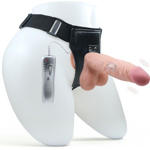 LOVEX Belden Bağlamalı Penisler 21 cm Gerçekçi Yapay Penis Titreşim Özellikli Kemerli Takma Vibratörler Yetişkin Kadın Erkek için Fantezi Seks Oyuncağı Belden Bağlama Dildo Premium Yapay Erkek Penisi