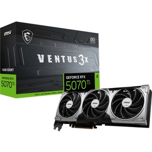 MSI VGA GeForce RTX 5070 Ti 16G Ventus 3x OC RTX 5070 Ti 16GB GDDR7 256 B DX12 PCIe 5.0 X16