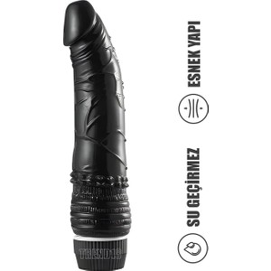 Trend18 Titreşimli Yapay Penis - Gerçekçi Vibratör - Su Geçirmez Esnek Vibratör 19 cm - 3 Renk