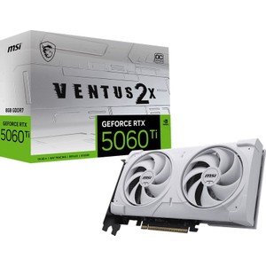 MSI VGA GeForce RTX 5060 Ti 8G Ventus 2x OC White Plus RTX 5060 Ti 8GB GDDR7 128B DX12 PCIe 5.0 X16