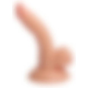Xise Esnek ve Yumuşak Dokulu 13 cm Anal Vajinal Realistik Penis Dildo