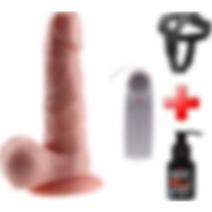 Odins Shop Odinsshop 19 cm Belden Bağlamalı Kumandalı Gerçekçi Titreşimli Dildo Vibratör Penis