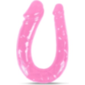 Çift Taraflı Anall Ve Vajinal Kullanılabilen 28 Cm Çift Başlı Esnek Yumuşak Jel Dokuda Dildo Peniss