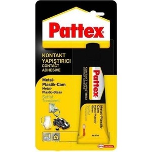 Pattex 50 gr Tüp Şeffaf Metal Plastik Cam Yapıştırıcı Isıya Suya Dayanıklı Yüksek Tutunma Kuvveti