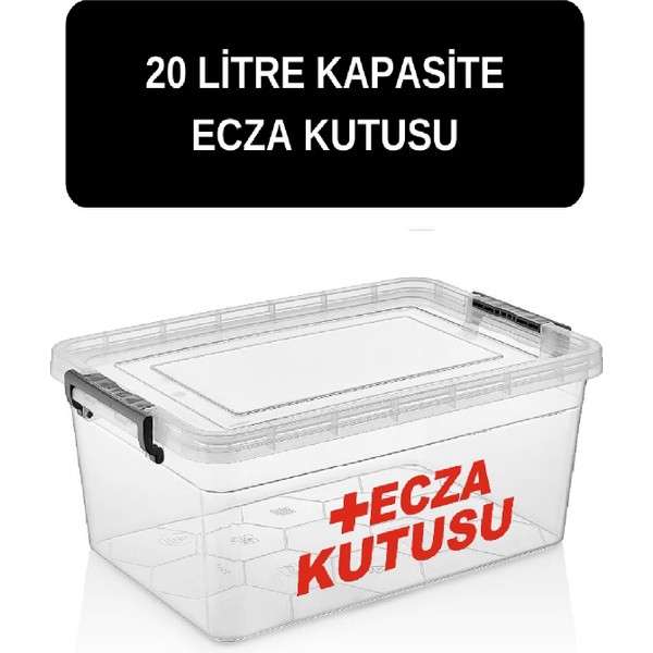 Deembro Ecza Kutusu 20 Lt Ilk Yardım Ecza Dolabı Çantası Ilaç Kutusu Ilaç Saklama Kabı Kutusu Ilaç Dolabı Yeni Ürün büyük boy