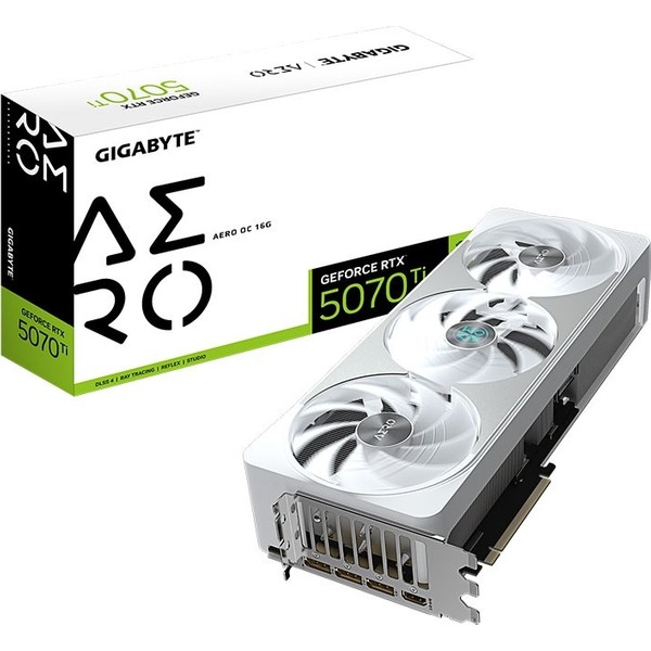 Gigabyte GeForce RTX 5070 Ti Aero OC 16G GDDR7 Rgb 16GB 256 Bit DLSS 4 NVIDIA GV-N507TAERO OC-16GD Ekran Kartı