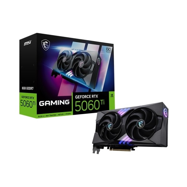 MSI VGA GeForce RTX 5060 Ti 8G Gaming OC RTX 5060 Ti 8GB GDDR7 128B DX12 PCIe 5.0 X16