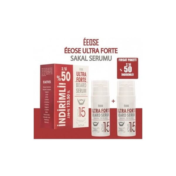 Eeose Ultra Forte Sakal Serumu 75 ml + 2.si̇ %50 İndi̇ri̇mli̇