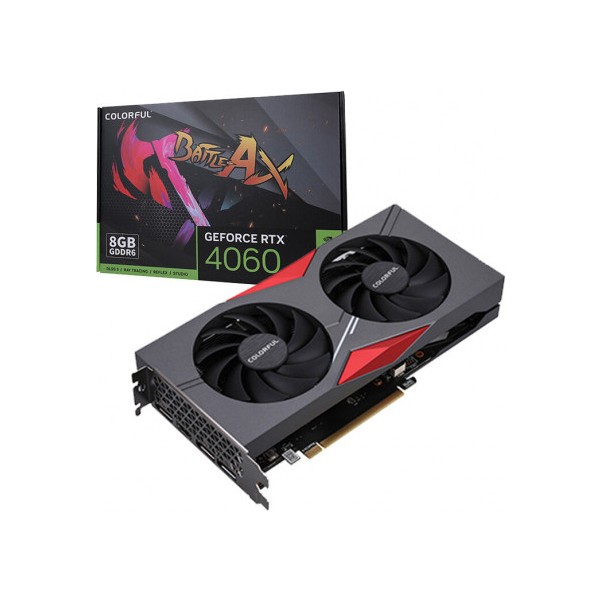 Colorful RTX 4060 8GB GDDR6 Ekran Kartı 128 Bit Çift Fanlı Soğutma ile 2460 MHz Çekirdek Hızı