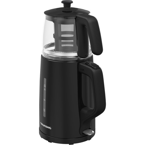 Grundig Tm 1520 S Siyah Çay Makinesi 0.8 Lt Cam Demlik Kapasitesi Ve Plastik Gövde