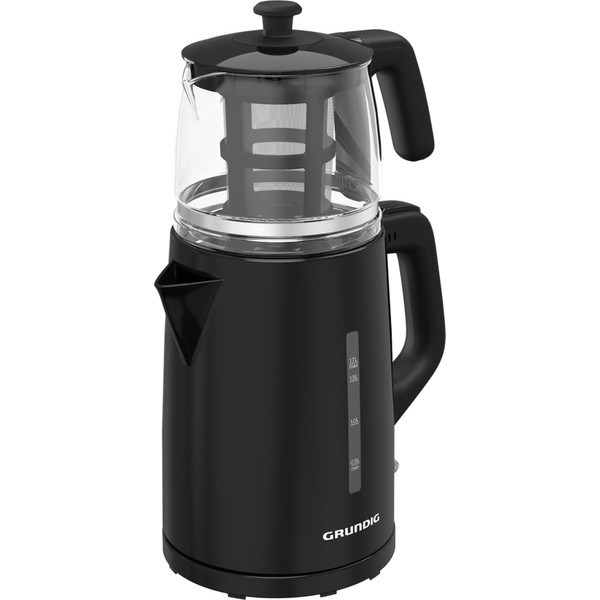 Grundig Tm 1520 S Siyah Çay Makinesi 0.8 Lt Cam Demlik Kapasitesi Ve Plastik Gövde