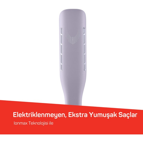 Arzum Hypnose Ionmax Geniş Saç Düzleştirici Lila Turmalin Seramik Malzeme İle 230 Derece Isı Ayarı