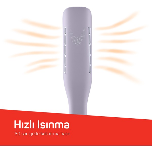 Arzum Hypnose Ionmax Geniş Saç Düzleştirici Lila Turmalin Seramik Malzeme İle 230 Derece Isı Ayarı