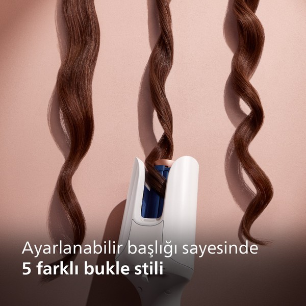 Philips Wavepro Otomatik Saç Maşası Seramik Malzeme İle 3 Isı Kademesi Ve İyonik Bakım Özelliği