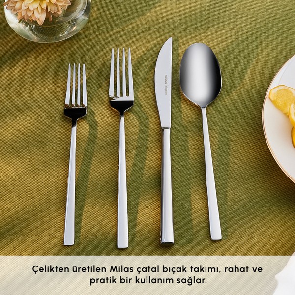 Karaca Milas 6 Kişilik 24 Parça Çatal Kaşık Bıçak