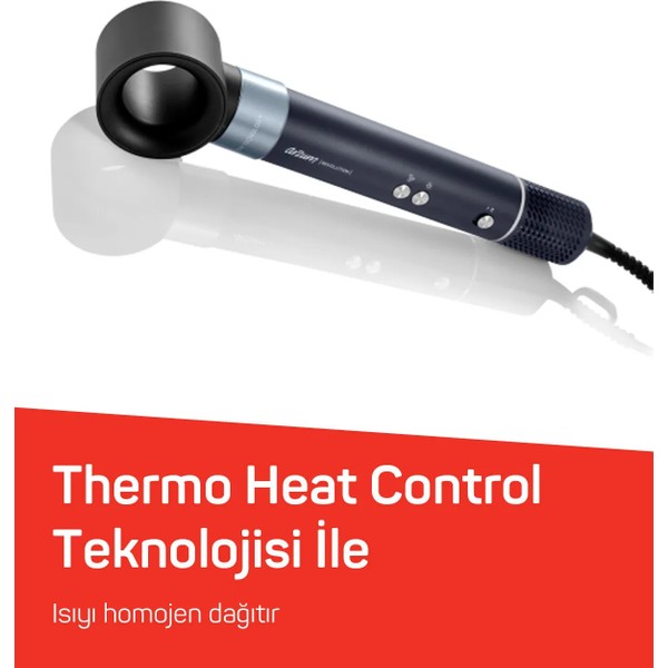 Arzum Ar5166 Revolution Bldc Ionic Hava Üflemeli Saç Şekillendirici 6 Farklı Başlıklı, 1500W,