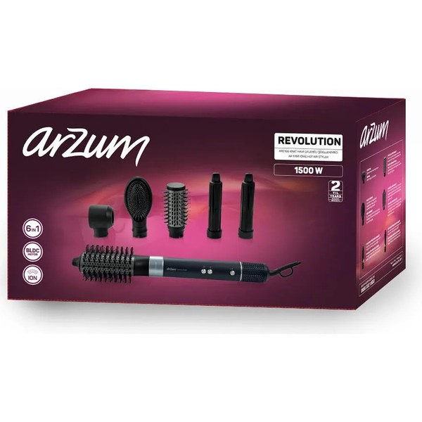 Arzum Ar5166 Revolution Bldc Ionic Hava Üflemeli Saç Şekillendirici 6 Farklı Başlıklı, 1500W,