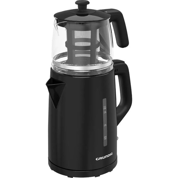 Grundig Tm 1520 S Siyah Çay Makinesi 0.8 Lt Cam Demlik Kapasitesi Ve Plastik Gövde
