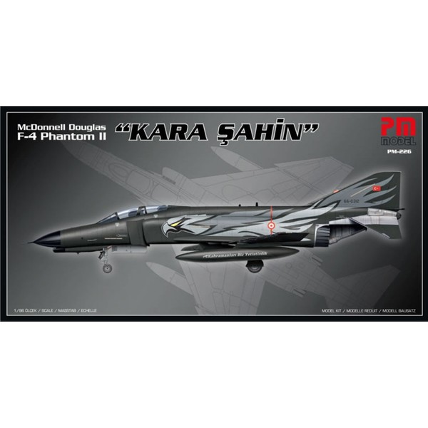 PM Model F-4 Phantom 2 Kara Şahin 1/96 Ölçek Demonte Plastik Uçak Maket