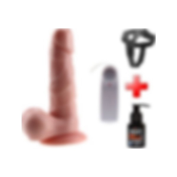 Odins Shop Odinsshop 19 cm Belden Bağlamalı Kumandalı Gerçekçi Titreşimli Dildo Vibratör Penis