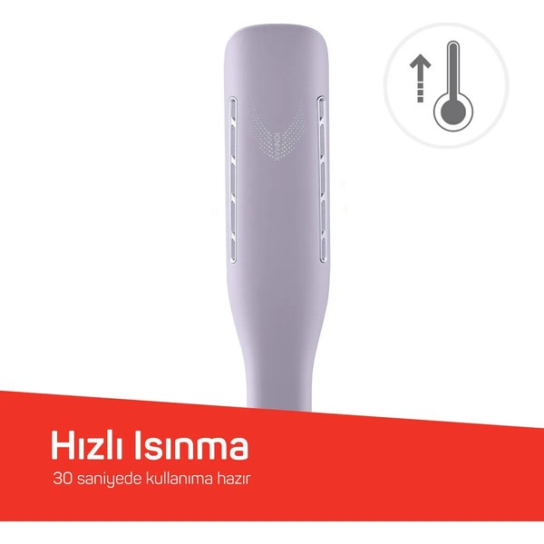 Arzum Hypnose Ionmax Geniş Saç Düzleştirici Lila Turmalin Seramik Malzeme İle 230 Derece Isı Ayarı