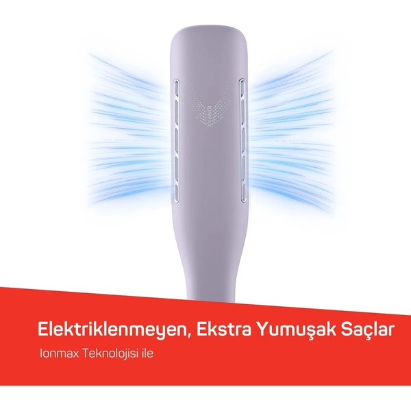 Arzum Hypnose Ionmax Geniş Saç Düzleştirici Lila Turmalin Seramik Malzeme İle 230 Derece Isı Ayarı