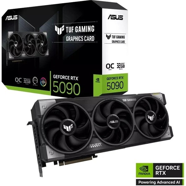 Asus TUF-RTX5090-O32G Gaming NVIDIA GeForce RTX 5090 32GB GDDR7 512bit OC 2x HDMI 3x DP RGB DLSS4 Ekran Kartı