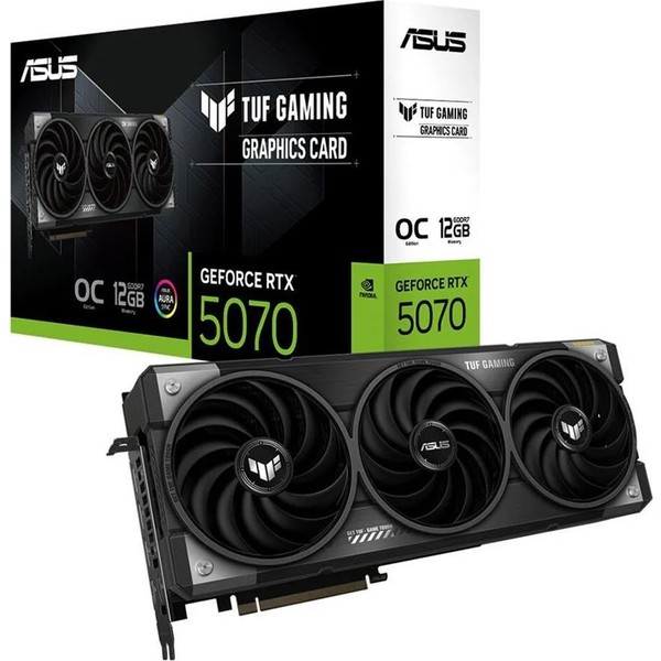 Asus TUF-RTX5070-O12G Gaming NVIDIA GeForce RTX 5070 12GB GDDR7 192bit OC 2x HDMI 3x DP RGB DLSS4 Ekran Kartı