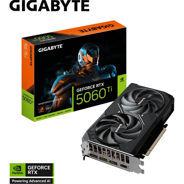 Gigabyte GeForce RTX 5060 Ti Windforce Max OC GV-N506TWF2MAX OC-8gd GDDR7 8GB 128 Bit Gaming Ekran Kartı