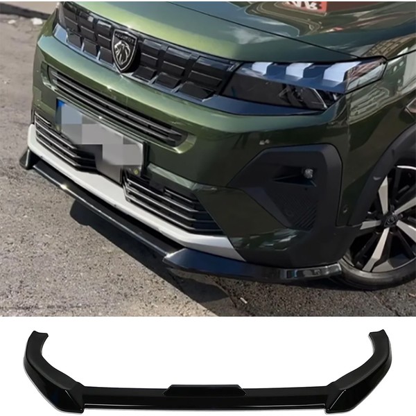 MKG Otomotiv Peugeot Partner Ön Lip Plastik Parlak Siyah Karlık-Ön-Ek-Bodykit 2021 2022 2023 2024 2025