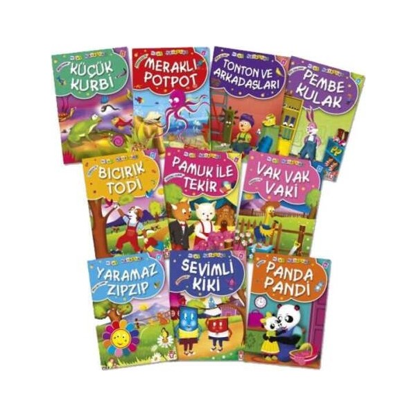 Timaş Çocuk Mini Masallar 1 10 Kitap Set Müjgan Şeyhi Ciltsiz Yayın