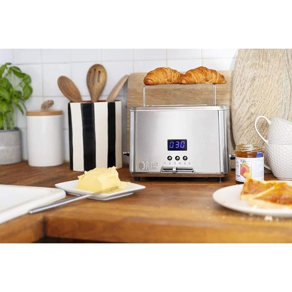 Russell Hobbs Compact Home Ekmek Kızartma Makinesi 1420 W 2 Dilim Kapasitesi İle Durdurma