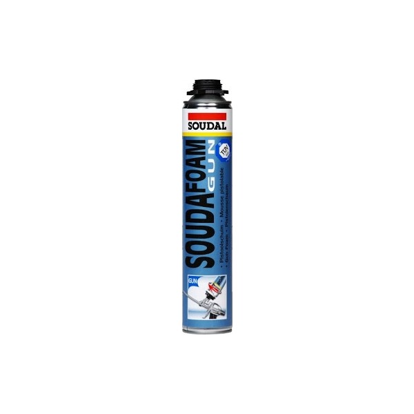 Soudal Soudafoam Gun 750ML Tabancalı Poliüretan Köpük Yüksek Isı ve Ses İzolasyonu Özelliği