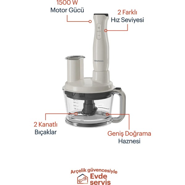 Grundig Rhb 1410 B 1500 Watt Blender