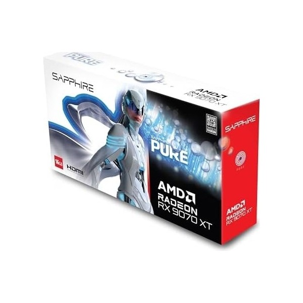 Ism Prime Prime Sapphire Pure AMD Radeon™ RX 9070 XT Gaming OC 16GB Dual HDMI/dual Dp