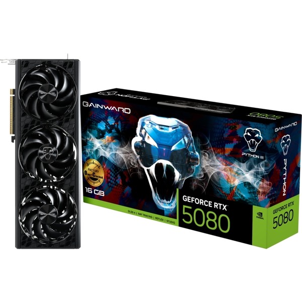 Gainward GeForce RTX 5080 Python III OC 16GB GDDR7 256 Bit Gaming Ekran Kartı