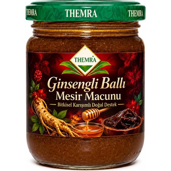 Themra Propolis Bal Ginsengli Bitkisel Karışımlı Mesir Atom Macun 240 gr
