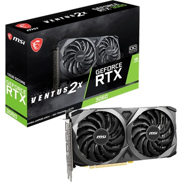 MSI GeForce RTX 3060 Ventus 2x 12G OC 12GB Gddr6 192 Bit 1x HDMI 3x DP Ekran Kartı Rengaren